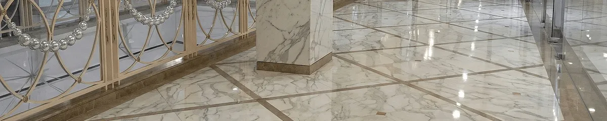 Beautiful marble floor professionally installed in Bradenton, FL
